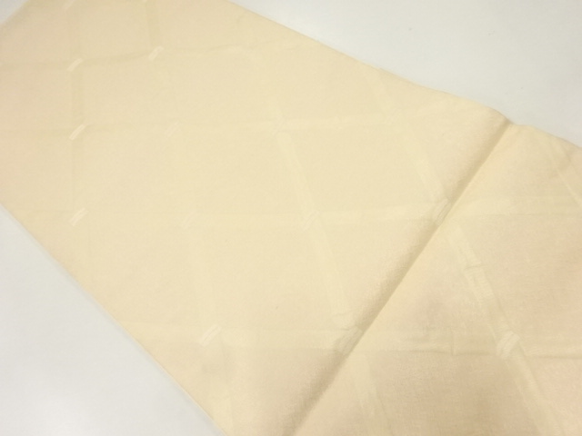 JAPANESE KIMONO / ANTIQUE FUKURO OBI / SILK / WOVEN TASUKI LATTICE